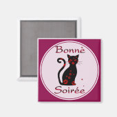 Frans:Bonne Soiree Magnet (Voorkant / Achterkant)