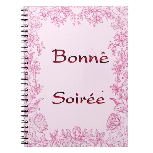Frans:Bonne Soiree Notitieboek (Voorkant)