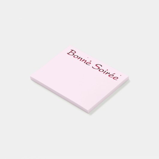 Frans:Bonne Soiree Notities Post-it® Notes (Schuin)