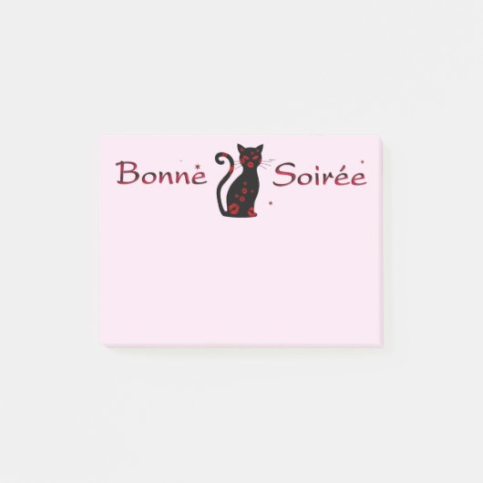 Frans:Bonne Soiree Notities Post-it® Notes (Voorkant)