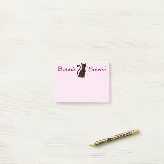 Frans:Bonne Soiree Notities Post-it® Notes (Op bureau)