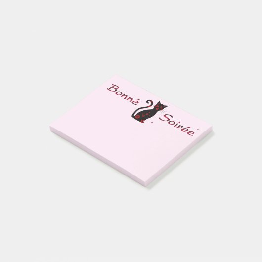 Frans:Bonne Soiree Notities Post-it® Notes (Schuin)