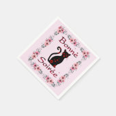 Frans:Bonne Soiree Paper Napkin Servet (Hoek)