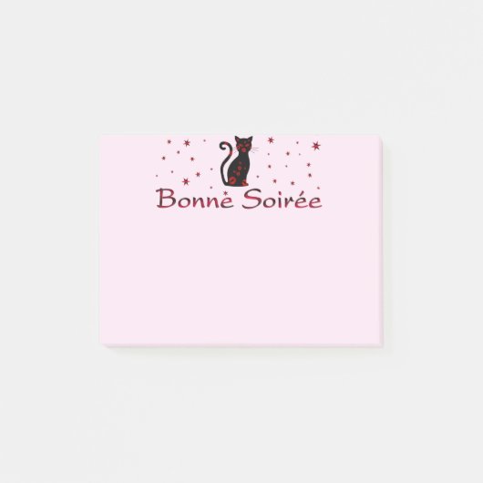 Frans:Bonne Soiree Post-it Notes (Voorkant)