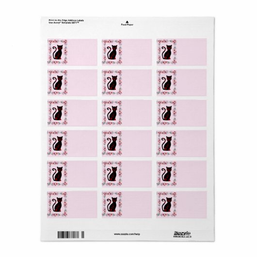 Frans:Bonne Soiree Return Address Label (Full Sheet)