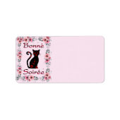 Frans:Bonne Soiree Return Address Label (Voorkant)