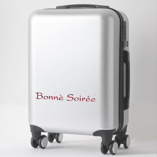 Frans:Bonne Soiree Sticker (Koffer)