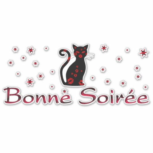Frans:Bonne Soiree Sticker (Voorkant)