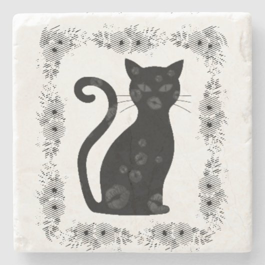 Frans:Bonne Soiree Stone Onderzetter (Voorkant)