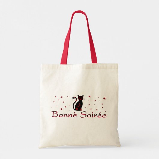 Frans:Bonne Soiree Tote Bag (Achterkant)