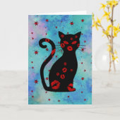 Frans:Bonne Soiree Wenskaart Kaart (Gele Bloem)