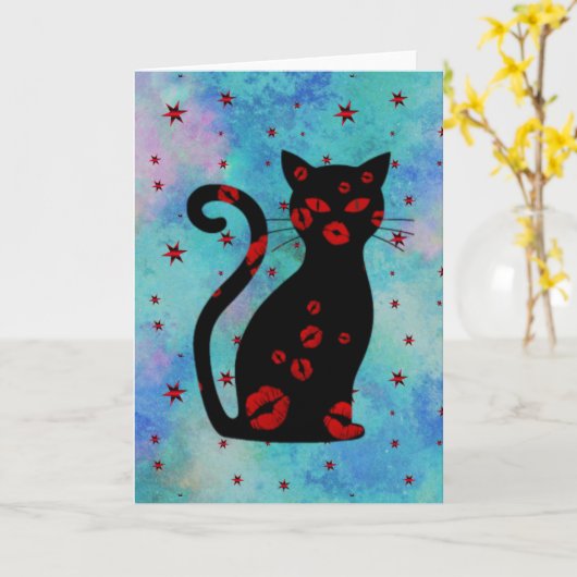 Frans:Bonne Soiree Wenskaart Kaart (Gele Bloem)