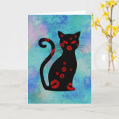 Frans:Bonne Soiree Wenskaart Kaart (Gele Bloem)