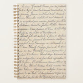  Frans Bordeaux Jardin handgeschreven script Planner (Voorkant)