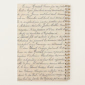 Frans Bordeaux Jardin handgeschreven script Planner (Achterkant)