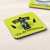 Frans Bordeaux Wine Beverage Coaster Bier Onderzetter (Linkerzijde)