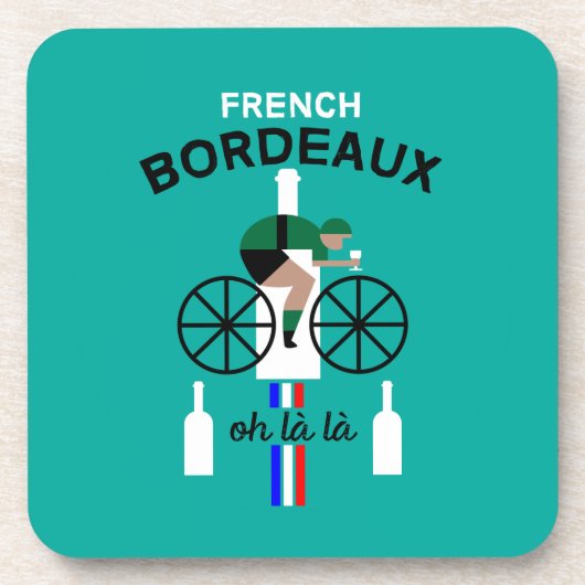 Frans Bordeaux Wine Beverage Coaster Bier Onderzetter (Voorkant)