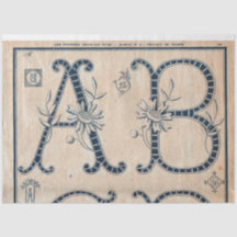 Frans borduurpatroon Decoupage of Giftwrap