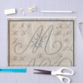 Frans borduurpatroon Decoupage of Giftwrap Tissuepapier (Craft)