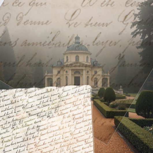  Frans botanische tuinen Letter Script Tissuepapier