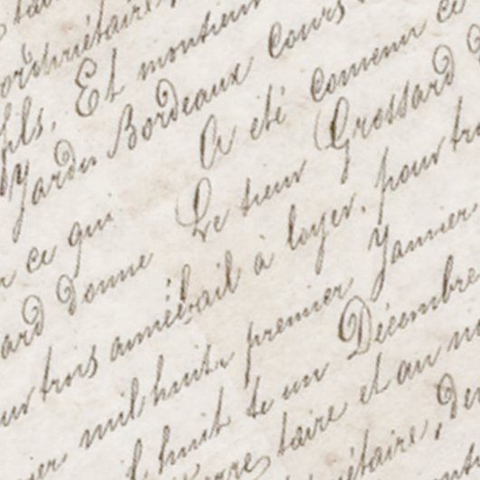 Frans botanische tuinen Letter Script Tissuepapier