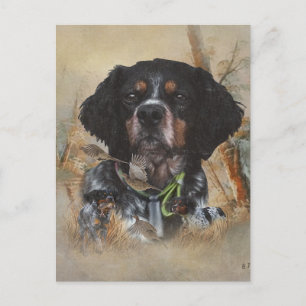 Frans Bretagne, Vogeljacht Kunst Briefkaart