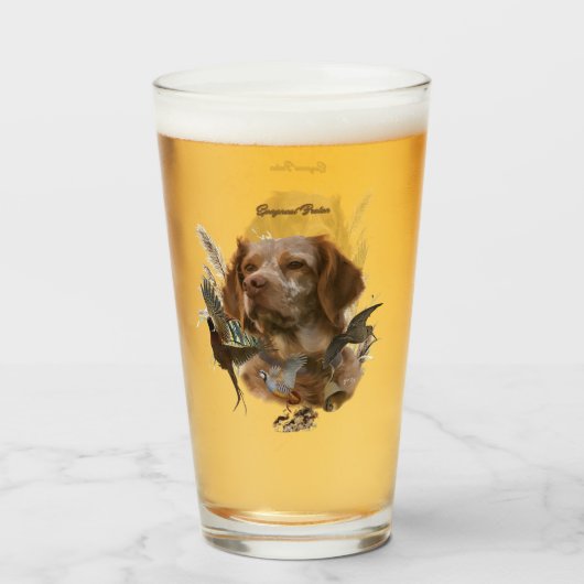 Frans Bretagne, Vogeljacht Kunst Glas (Voorkant gevuld)