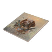 Frans Bretagne, Vogeljacht Kunst Tegeltje (Zijkant)