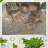 Frans Bretagne, Vogeljacht Kunst Theedoek (Gevouwen)