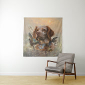 Frans Bretagne, Vogeljacht Kunst Wandkleed (In situ)