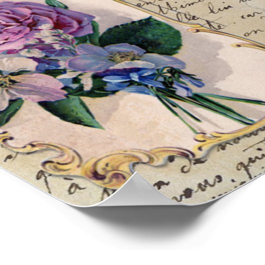  Frans Briefkaart afdrukken Poster (Hoek)