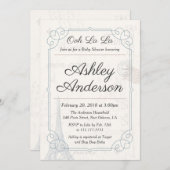  Frans Briefkaart Baby shower Uitnodiging (Voorkant / Achterkant)