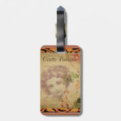 Frans Briefkaart Bag Label Bagagelabel (Achterkant verticaal)