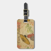 Frans Briefkaart Bag Label Bagagelabel (Voorkant verticaal)