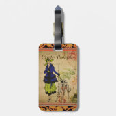 Frans Briefkaart Bag Label Bagagelabel (Achterkant verticaal)