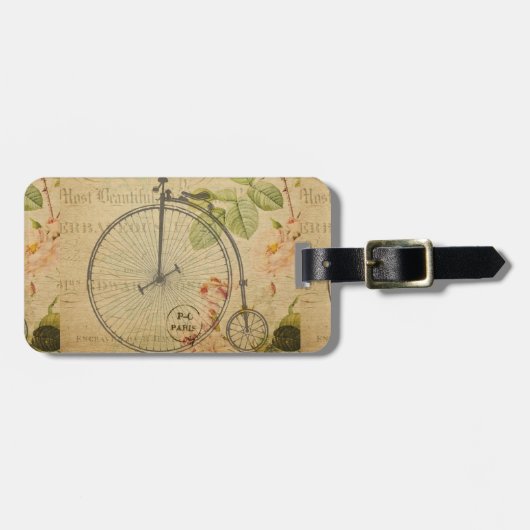 Frans Briefkaart Bag Label Bagagelabel (Voorkant horizontaal)
