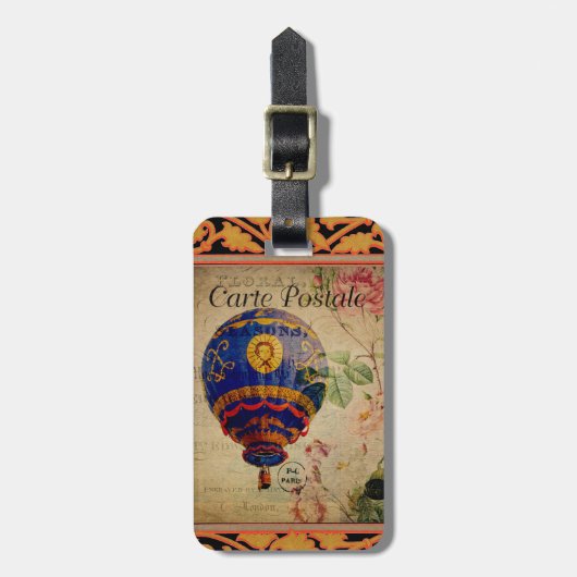 Frans Briefkaart Bag Label Bagagelabel (Voorkant verticaal)