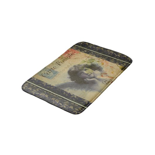 Frans Briefkaart Bath Mat (Gekanteld)