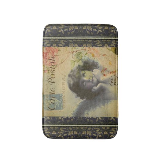 Frans Briefkaart Bath Mat (Voorkant Verticaal)
