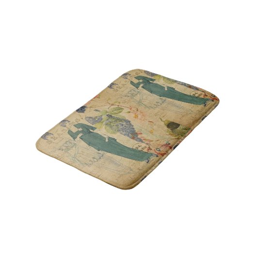 Frans Briefkaart Bath Mat (Gekanteld)