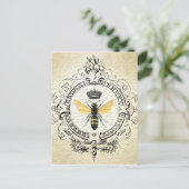  Frans briefkaart bijen (Staand voorkant)