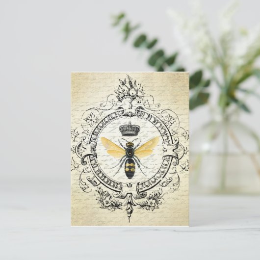  Frans briefkaart bijen (Staand voorkant)