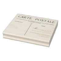 Frans Briefkaart Carte Postale Blank Sjabloon Craf