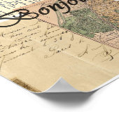 Frans Briefkaart Collage Poster of print (Hoek)