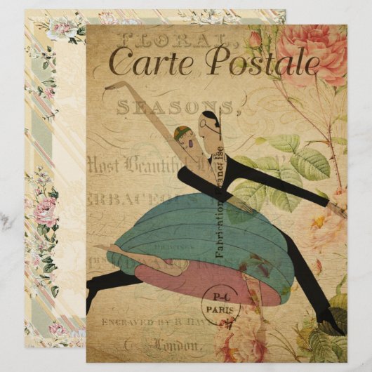 Frans Briefkaart Flyer (Voorkant / Achterkant)