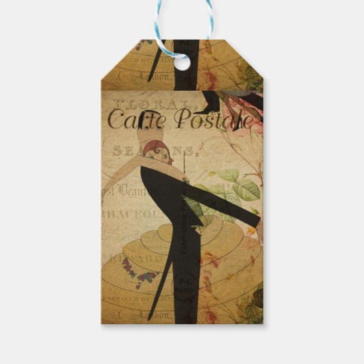 Frans Briefkaart Gift Label Cadeaulabel (Voorkant)