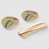 Frans Briefkaart Hand Fan Handwaaier (Niet-gemonteerd)