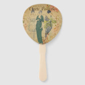 Frans Briefkaart Hand Fan Handwaaier (Achterkant)