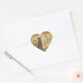 Frans Briefkaart Heart Sticker (Envelop)
