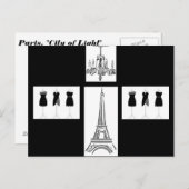 Frans Briefkaart in de Franse stad Paris (Voorkant / Achterkant)